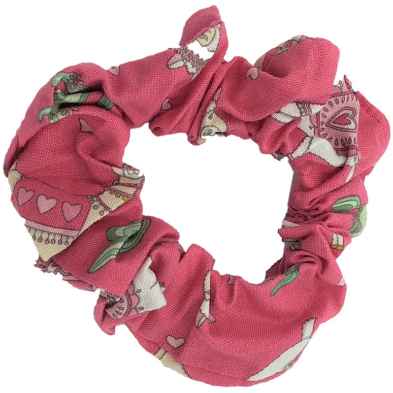 Hot Pink Llama Scrunchie Scrunchies Ozzie Masks 